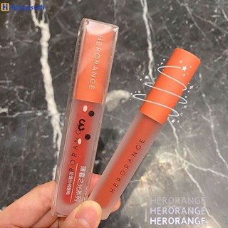 Herorange Lip Glaze Air Matte Velvet Lipsticks Moisturizing Waterproof Non-fading Makeup highgoss.th