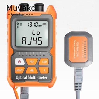 MUVAKO 2 in 1 เครื่องทดสอบสายเคเบิลไฟเบอร์ออปติคอล OPM&amp;VFL -70dBm~+6dBm สําหรับ FC/SC/ST