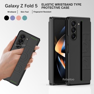 เคสซิลิโคน พร้อมสายคล้อง กันรอยขีดข่วน หรูหรา สําหรับ Samsung Galaxy Z Fold 5 Fold5 Zfold5 5G SMF907F