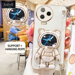 Andyh เคสโทรศัพท์มือถือ ลายนักบินอวกาศ 3D พร้อมสายคล้อง สําหรับ infinix Note 12 Pro 4G 5G Note 12 VIP