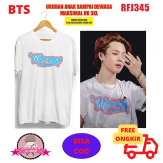 [S-5XL]สวยมาก1  ราคาถูก(RFJ345) เสื้อยืด พิมพ์ลาย BTS JIMIN YET TO COME YTC BTS S-5XL