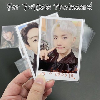 ปลอกการ์ดจอ ป้องกันกรด ขนาด 7x10 ซม. สําหรับการ์ดเกม Idol Lomo Photocard YGO MTG 50 ชิ้น