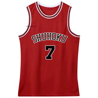 If Slam Dunk [Vest Set] เสื้อกล้าม สีแดง 7-miyagi ชุดเสื้อกีฬาบาสเก็ตบอล พิมพ์ลาย สําหรับผู้ชาย