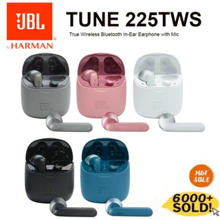 ของแท้ JBL TUNE 225 TWS ชุดหูฟังสเตอริโอไร้สาย บลูทูธ T225 TWS กันน้ํา เสียงเบส