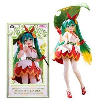 โมเดลฟิกเกอร์ PVC อนิเมะ Hatsune Miku Kawaii Thumbelina Vocaloid Wonderland ขนาด 21 ซม. ของขวัญ ของเล่นสําหรับเด็ก