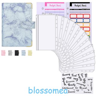 Blossomea สมุดแพลนเนอร์ แพลนเนอร์รายจ่าย ขนาด A6 พร้อมฟิล์มยัดไส้เงินสด แพลนเนอร์รายจ่าย แพลนเนอร์งบประมาณ