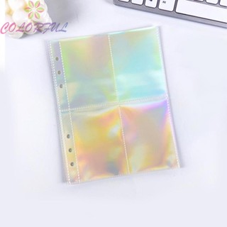 【COLORFUL】Binder Sleeves Accessory Universal Album Binder Clear Durable Gift Page