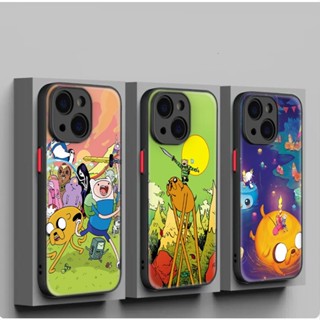 เคสโทรศัพท์มือถือนิ่ม กันเลนส์ ลายการ์ตูน adventure time สําหรับ iPhone 12 13 Plus 14 Pro Max 2A