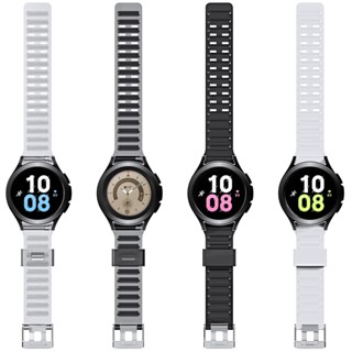 สายนาฬิกาข้อมือ TPU แบบใส สไตล์คลาสสิก สําหรับ Galaxy Samsung Watch5 Pro Watch Strap Watch 4