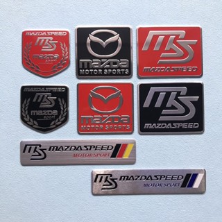 สติกเกอร์โลหะ ลายตราสัญลักษณ์ ป้องกันรอยขีดข่วน สําหรับ Mazda 3 2 5 CX3 RX8 BT50 323 CX8 CX30 RX7 626 CX7 NX5 CX9