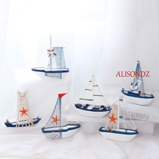 ALISONDZ โมเดลเรือใบ สไตล์เมดิเตอร์เรเนียน สร้างสรรค์ สําหรับตกแต่งบ้าน และสวน DIY