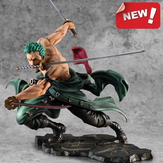 ใหม่ โมเดลฟิกเกอร์ อนิเมะ One Piece Roronoa Zoro Three-Blade Sa-maximum Manga ขนาด 10 ซม. ของเล่นสําหรับเด็ก