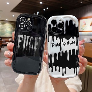 เคสโทรศัพท์มือถือนิ่ม ขอบโค้ง พิมพ์ลายกราฟฟิตี้ตัวอักษร 3D แวววาว สําหรับ Realme C15 C55 C21 C11 2021 C21Y C30 C30S C31 C33 C35 C25 C20 C3 C12 C2 C25S