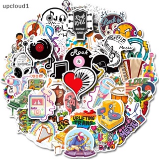 [upcloud1] สติกเกอร์ ลายวงร็อค Kawaii สไตล์เรโทร สําหรับตกแต่งกระเป๋าเดินทาง กีตาร์ แล็ปท็อป กระเป๋าเดินทาง สเก็ตบอร์ด DIY 50 ชิ้น [TH]