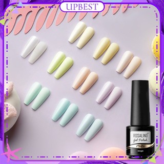 ♕ Rosalind Macaron Series Nail Polish Gel Barbie Morandi Monochrome Series Phototherapy Glue Nail Art For Nail Shop 5ml 10 Designs UPBEST