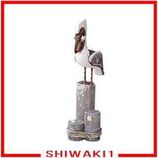 [Shiwaki1] ประติมากรรมไม้แกะสลัก รูปนก สไตล์วินเทจ สําหรับตกแต่งบ้าน