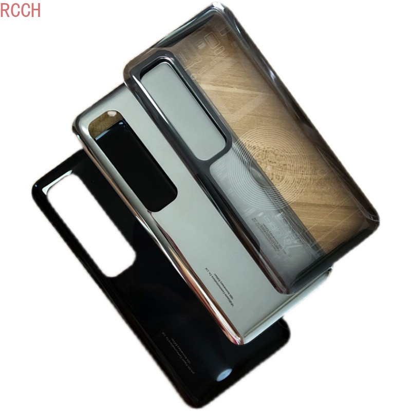 Mi10 เคสแบตเตอรี่กระจก 6.67 นิ้ว พร้อมกาวโลโก้ แบบเปลี่ยน สําหรับ Xiaomi Mi 10 Ultra