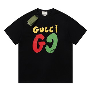 เสื้อยืดแขนสั้น พิมพ์ลายตัวอักษร G G88-Graffiti Double Jsrujs