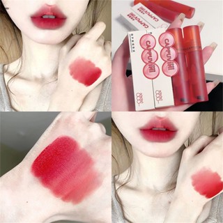 Cappuvini Tomatoes On Sticks Pink Lip Clay Mouth Red Lip Glaze Lip Colour Mist Matte Lasting ราคา nuuo