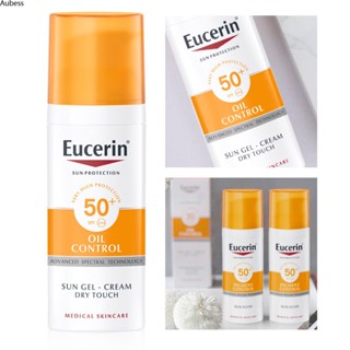 Eucerin Refreshing Oil Control Facial Sunscreen 50ml Sensitive Skin Uv Protection Spf50+ Waterproof Sun Care ครีมกันแดด Aube