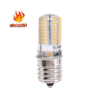 ซ็อกเก็ตหลอดไฟ E17 5W 64 LED 3014 SMD สีขาวอบอุ่น AC 110V-220V