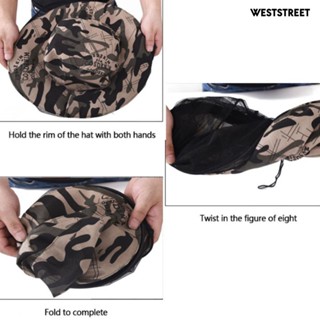 Weststreet หมวกตาข่าย ลายพราง กันแดด ป้องกันยุง สําหรับตกปลากลางแจ้ง