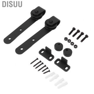 Disuu Sliding Door Hardware Kit  Cabinet Doors Hanging Rail Pulley Barn Style for Home