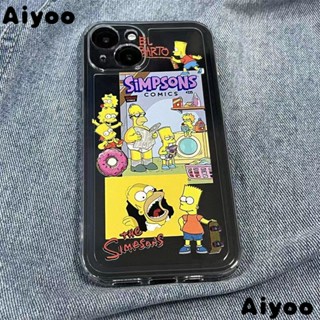 เคสโทรศัพท์มือถือแบบใส ลาย Simpson CCVV สําหรับ Iphone 11 Xr 8 14x 13 12promax