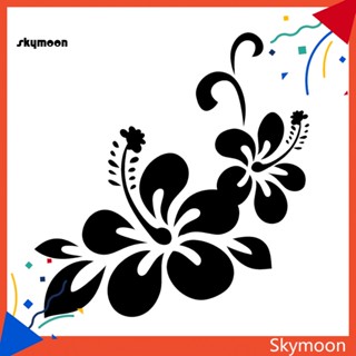 Skym* สติกเกอร์ลายดอกไม้ มีกาวในตัว สําหรับติดตกแต่งหน้าต่างรถยนต์