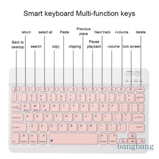 Bang คีย์บอร์ดบลูทูธ แบบพกพา พร้อมเมาส์ 1600dpi สําหรับ Pad Tablet