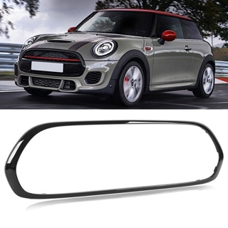 HJ001 ฝาครอบกระจังหน้าสีดำเงาสำหรับ Mini F55 F56 F57 One Cooper S JCW 2014+