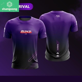 [New]เสื้อวิ่ง RUN FOR LOVE ม่วงเข้ม 😈 shangsong