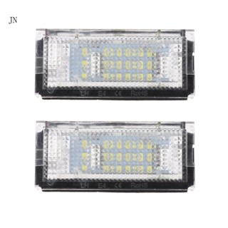 Jn หลอดไฟ LED ติดป้ายทะเบียนรถยนต์ สําหรับ E46 4D 5D 323i 325i 2 ชิ้น