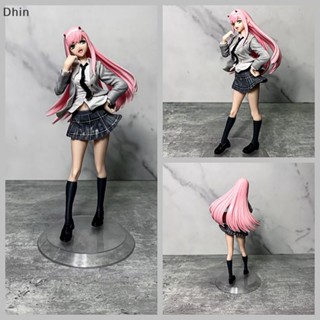 [Dhin] 18cm DARLING in the FRANXX 02 Anime Girl Figure School Uniform Zero Two Sexy Action Figure Adult Colletible Model Doll Toys Gift COD