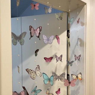 DIY Butterfly Door Window Decor Colorful Butterfly Curtain Decor Curtain Room Divider