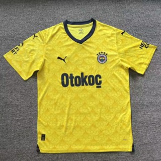 เสื้อกีฬาแขนสั้น ลายทีมชาติฟุตบอล Fenerbahce II Away Club Jersey S-XXL 23-24 ชุดเยือน สําหรับผู้ชาย