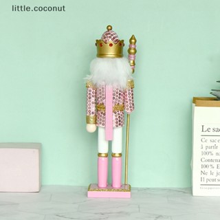 [little.coconut] ตุ๊กตาทหาร แครกเกอร์คริสต์มาส สีชมพู ขนาด 30 ซม. สําหรับตกแต่งบ้าน