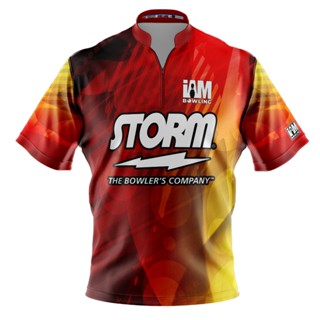 Storm DS เสื้อโปโล แขนสั้น พิมพ์ลายโบว์ลิ่ง 2028-ST 3D