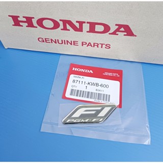 87111-KWB-600สติ๊กเกอร์เครื่องหมาย FI ติดฝาครอบหน้า HONDA WAVE110i แท้ศูนย์()1ชิ้น