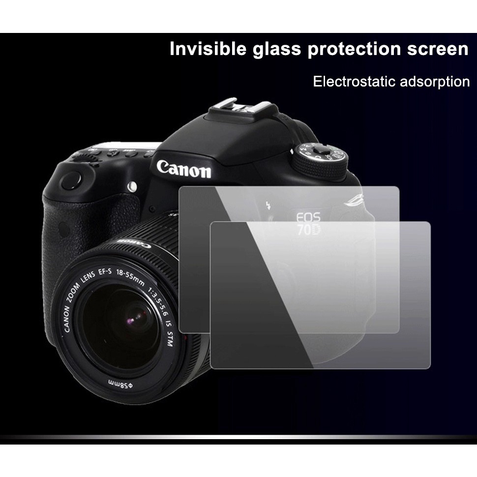 Ggiveaway ฟิล์มกระจกนิรภัยกันรอยหน้าจอ LCD สําหรับกล้อง Canon Fuji Nikon Free Gift - รูปที่ 6