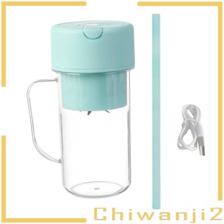 [Chiwanji2] เครื่องปั่นน้ําผลไม้ไฟฟ้า ขนาดเล็ก 14 ออนซ์ ชาร์จได้ สําหรับเล่นกีฬา