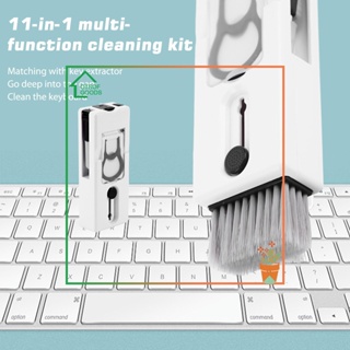 ✿ ล็อตซอฟกู้ด ✿  11-in-1 ชุดแปรงทําความสะอาดหูฟังบลูทูธ อเนกประสงค์ น้ําหนักเบา สําหรับคีย์บอร์ด คอมพิวเตอร์
