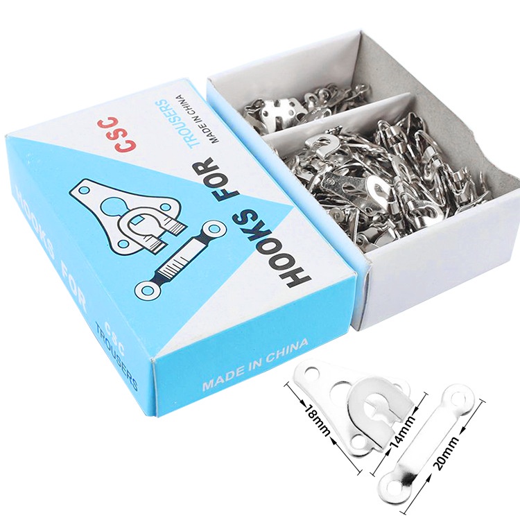 100ชิ้น ตะขอกางเกง เน้นประหยัด มี 2 ขนาด