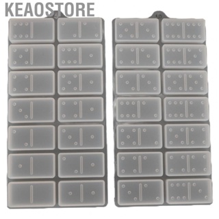 Keaostore Domino Molds  Resin Casting Mold Firm Wear-Resistant Jewelry Making Compact Portable Flexible Reusable for Home Beauty Salon