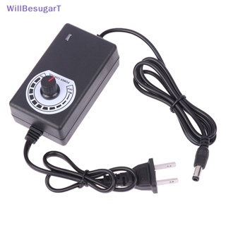 [WillBesugarT] อะแดปเตอร์พาวเวอร์ซัพพลาย ปลั๊ก US AC 100-240V เป็น DC 3-12V 2A 24W ปรับได้ [ใหม่]