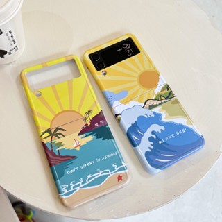 เคสป้องกันโทรศัพท์มือถือ ฝาพับ พรีเมี่ยม สีสันสดใส สําหรับ Samsung Z Flip4 Z Flip3 Z Flip 4 Z Flip 3