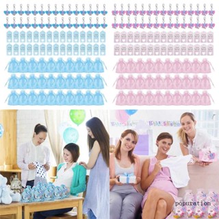 Pop พวงกุญแจป้ายแท็ก ลายช้าง Thank You Kraft Tags Organza 30 ชิ้น