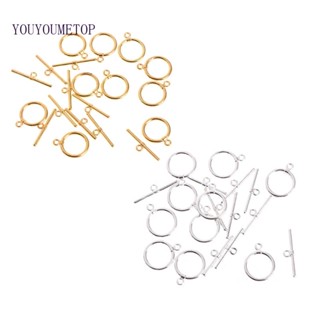 Youyo ตะขอเชื่อมต่อ OT สเตนเลส 14 มม. สําหรับเครื่องประดับ DIY 10 ชิ้น