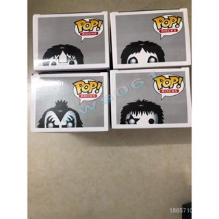 Funko Pop Rocks! Kiss ฟิกเกอร์ไวนิล รูปกลองเบส demon Catman 04 05 06 07 ของเล่นสําหรับเด็ก