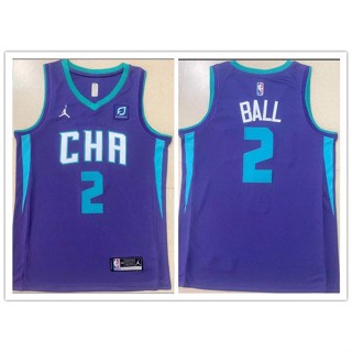 ฮอร์นอต nba Charlotte อเนกประสงค์ เสื้อกีฬาบาสเก็ตบอล สีม่วง 2 ชิ้น 176855